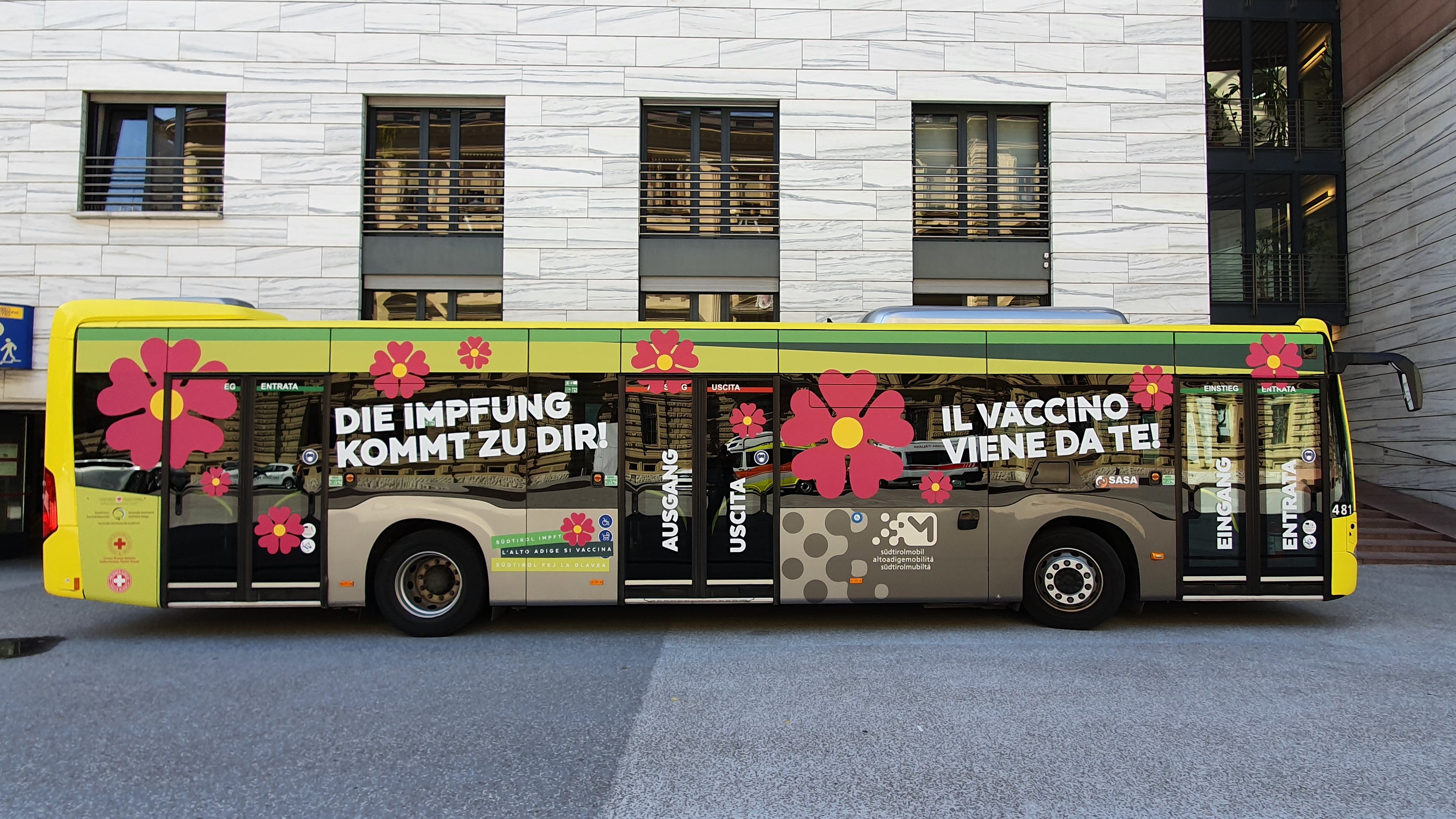 Il Vaxbus della SASA a Bolzano