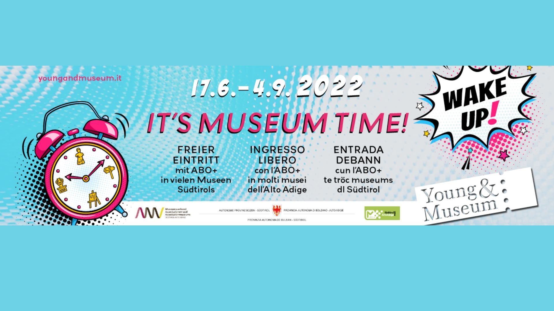 Banner "It's museum time"