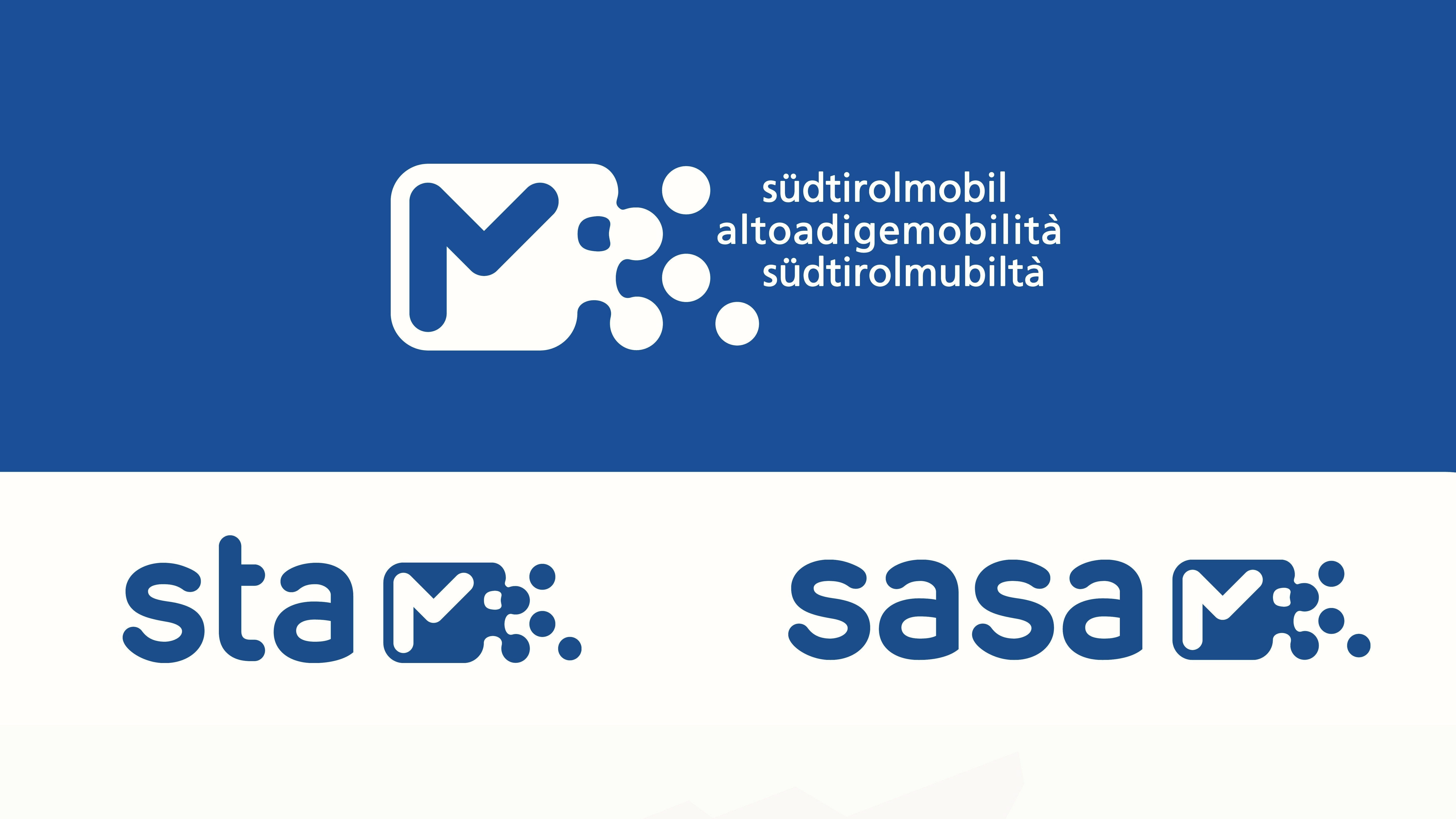 Il nuovo logo altoadigemobilità per STA e SASA